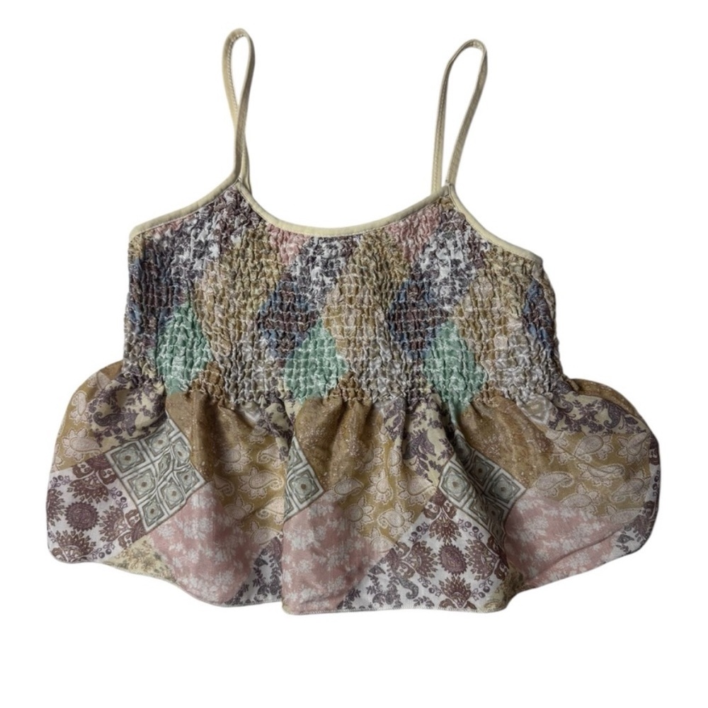 Patchwork Patterned Women's Top